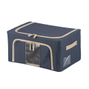 窓付＆積み重ね収納ボックス　２２Ｌ　ブルー