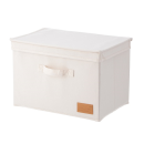 キャンバス調収納ボックス　タイプＡ　フルサイズ　フタ付