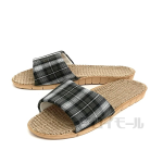 チェックルームサンダル　グレー　Ｌ