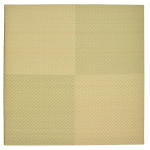 樹脂製置き畳　市松模様　８２×８２×２.５　グリーン　１枚