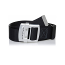 藤井電工　安全帯用　胴ベルト　アルミ製　スライドバックル　ブラック　Ｍ