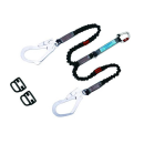 藤井電工　フルハーネス用ランヤード　ツインノビロン　黒