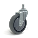 ハンマーキャスター　自在　エラストマー車　静音タイプ　４２０ＢＥＡ－ＣＬＺ　１００ｍｍ