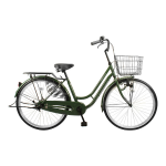 武田産業　軽快車　ＣＨＡＣＬＥ　パースペクティブ　エアレスタイヤ搭載　２６インチ　マットモスグリーン