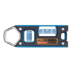シンワ　仮設工レベル　ＳＴＲＯＮＧ－ＭＡＧ　１００ｍｍ　ブルー　マグネット付