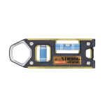シンワ　仮設工レベル　ＳＴＲＯＮＧ－ＭＡＧ　１００ｍｍ　ゴールド　マグネット付