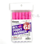 ビックマン　強力ペイントマーカー　中字丸芯　ピンク　ＴＳＢ－６２　６本組