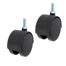 ルミナス　ナイロンキャスター　ストッパーなし　[ポール径25mm]　2個セット