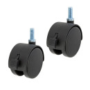 ルミナス　ナイロンキャスター　ストッパー付　[ポール径25mm]　2個セット