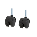 ルミナス ライト [19mm]　ナイロンキャスター　ストッパー付　２個セット