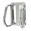 土牛　メッキＷカラビナフック　Ｆ－８８（ＬｘＬ）