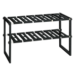 シンク下フリーラック　　伸縮タイプ　ブラック