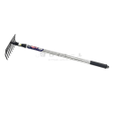 農　伸縮ステンレス柄　９歯レーキ