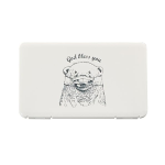 ポータブル マスクケース　ホワイトベア