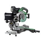 HiKOKI　コードレス卓上スライド丸のこ　３６Ｖマルチボルト　１９０ｍｍ（黒鯱チップソー付）　本体のみ　C3607DRA KNN