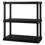 アイリス プラスチックラック ブラック 3段 PLRー9143