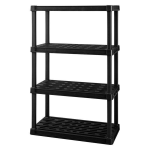 アイリス プラスチックラック ブラック 4段 PLRー9144