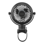 アイリス　ポータブルファン　ベルト式　ブラック　ＰＦ－Ｂ２５０１－Ｂ