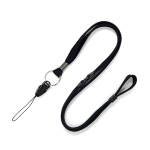 ループひも　リングマツバ付　黒　１本