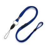 ループひも　リングマツバ付　青　１本