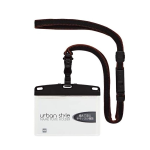 オープン工業　NU-1P　吊り下げ名札　脱着式　黒　アーバンスタイル　ソフトタイプ