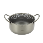 あねしす　特厚深型天ぷら鍋　アミ付　２０ｃｍ　電磁調理器対応