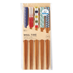 客用箸　抗菌 スス竹 浴衣あそび　５膳組