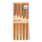 イシダ　客用箸　抗菌 スス　竹　クルル　５膳入　２３ｃｍ