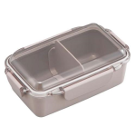 ＯＳＫ　カームカラー　ランチボックス(仕切付)　６５０ｍＬ　モカ