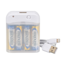 OHM　AudioComm 電池式充電器 スマートフォン用 ライトニングコネクタ　ＭＡＶ－ＬＲ０３Ｌ－Ｗ