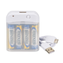 OHM　AudioComm 電池式充電器 スマートフォン用 USB Type-C　ＭＡＶ－ＬＲ０３Ｃ－Ｗ