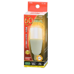 ＯＨＭ　ＬＥＤ電球　Ｔ形　Ｅ１７　６０形相当　電球色