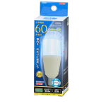 ＯＨＭ　ＬＥＤ電球　Ｔ形　Ｅ１７　６０形相当　昼光色