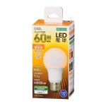 ＯＨＭ　ＬＥＤ電球　Ｅ２６　６０形相当　電球色