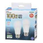 ＯＨＭ　ＬＥＤ電球　Ｅ２６　１００形相当　昼光色　２個入　LDA11D-G AG52 2P