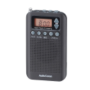 オーム電機　AudioComm　ＤＳＰポケットラジオ　RAD-P350N-K　ブラック