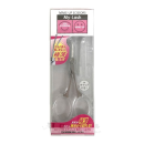 キャップ付 ステンレス 眉カットはさみ クリア MI-217