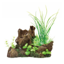 ＧＥＸ　癒し水景　ＭＩＸプランツ　ロック　茶