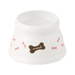 リッチェル　こぼれにくい 脚付ドッグディッシュ　ＳＳ　ホワイト