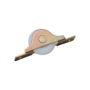 普及品V型戸車　鉄枠　ジュラコン車　25 V FDM-0259