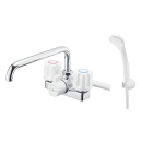 SANEI　ツーバルブデッキシャワー混合栓　共用型　ＳＫ７１－Ｗ－１３