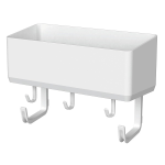 アスベル　ラックス　ＭＧホースホルダー付フリーラック　( マグネット )　ホワイト