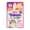 キャティーマン　ねこちゃんの国産牛乳を使った　７歳からのシニア用　スープごはん　ささみ＆サーモン　４０ｇ