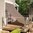 雨よけシェード　モカ　２ｍ×３ｍ