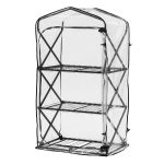 タカショー　折りたたみ ダブルジップ温室　３段