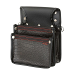 タジマ　セフツイン腰袋 クロコ 釘袋2段小　ＳＦＫＢＧ－ＫＧ２Ｓ２Ｈ