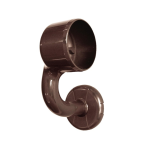 マツ六 ECLE システム手すり 35 横受エンドブラケット 左ブラウン EL-609