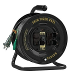 ハタヤ　シンタイガーリール　黒　３０Ｍ　ＳＴ－３０ＫＳＢ