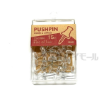 ダルマ画鋲　透明　15本