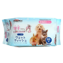 ドギーマン　ペット専用ウェットティッシュ　保湿成分プラス　６０枚